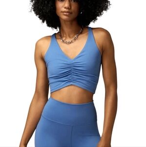 Spiritual Gangster Ruched Twist Back Sports Bra NEW Size Medium